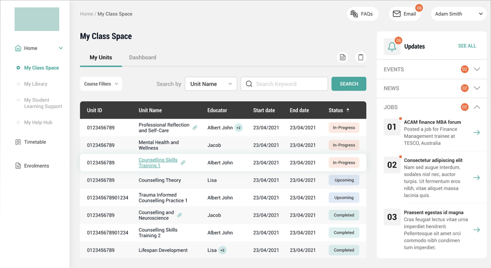 Unified Learning Platform